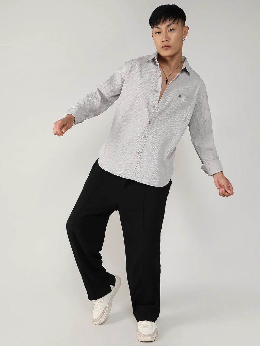 Textured Ruched Shirt