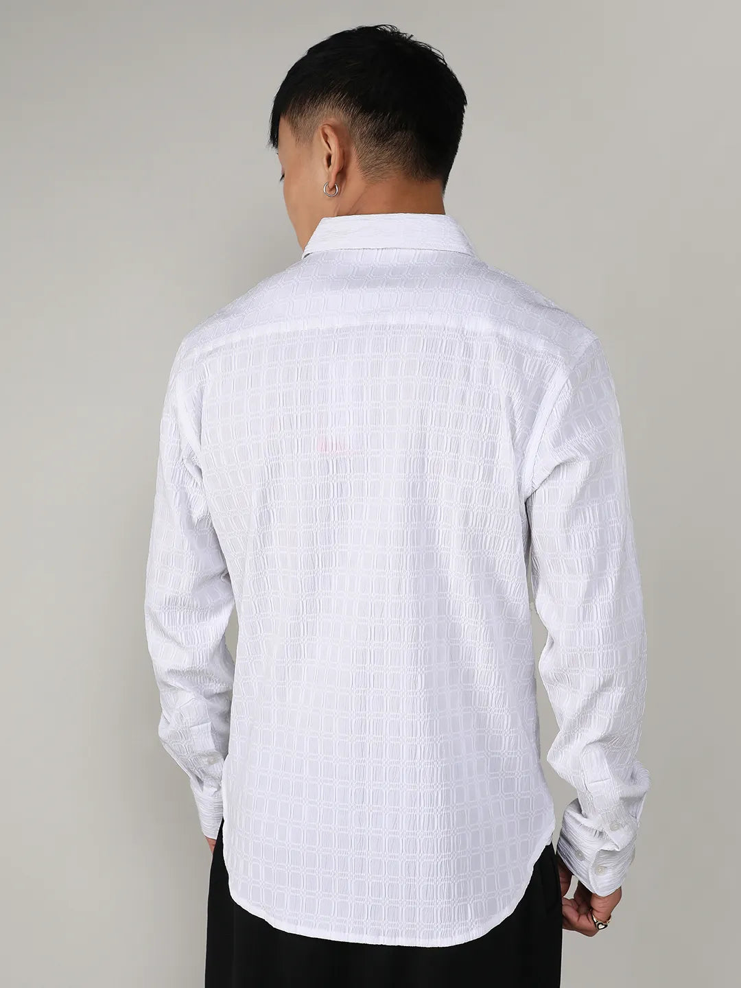 Textured Ruched Shirt