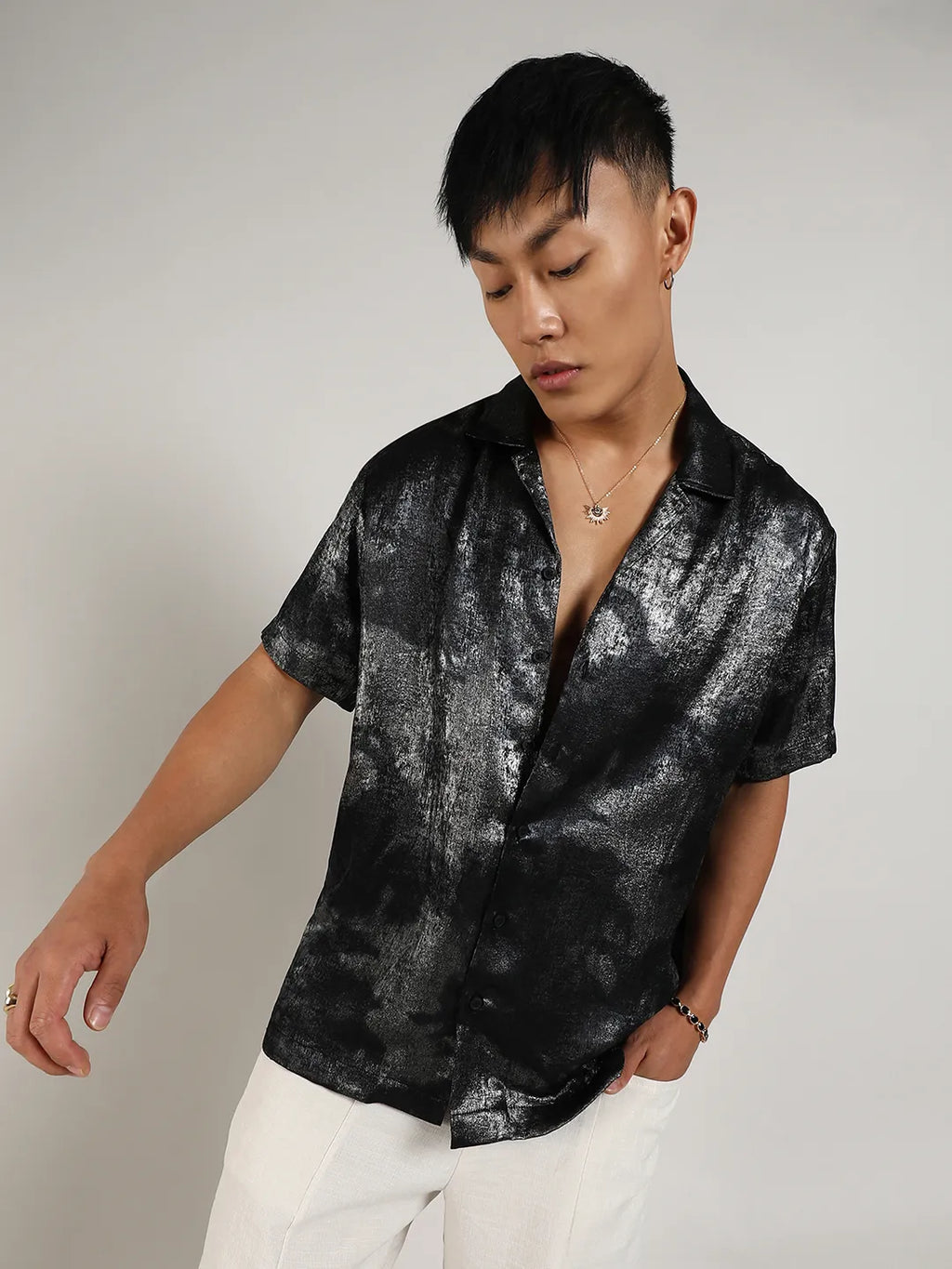Metallic Ombre Shirt