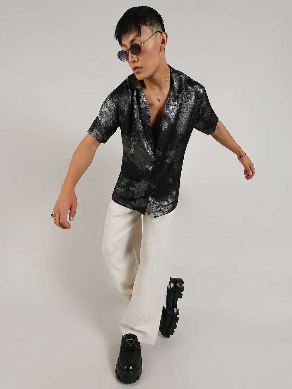 Metallic Ombre Shirt