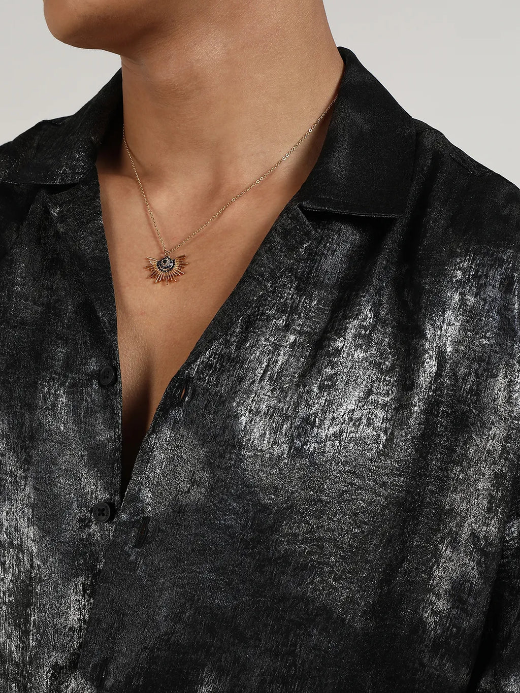 Metallic Ombre Shirt