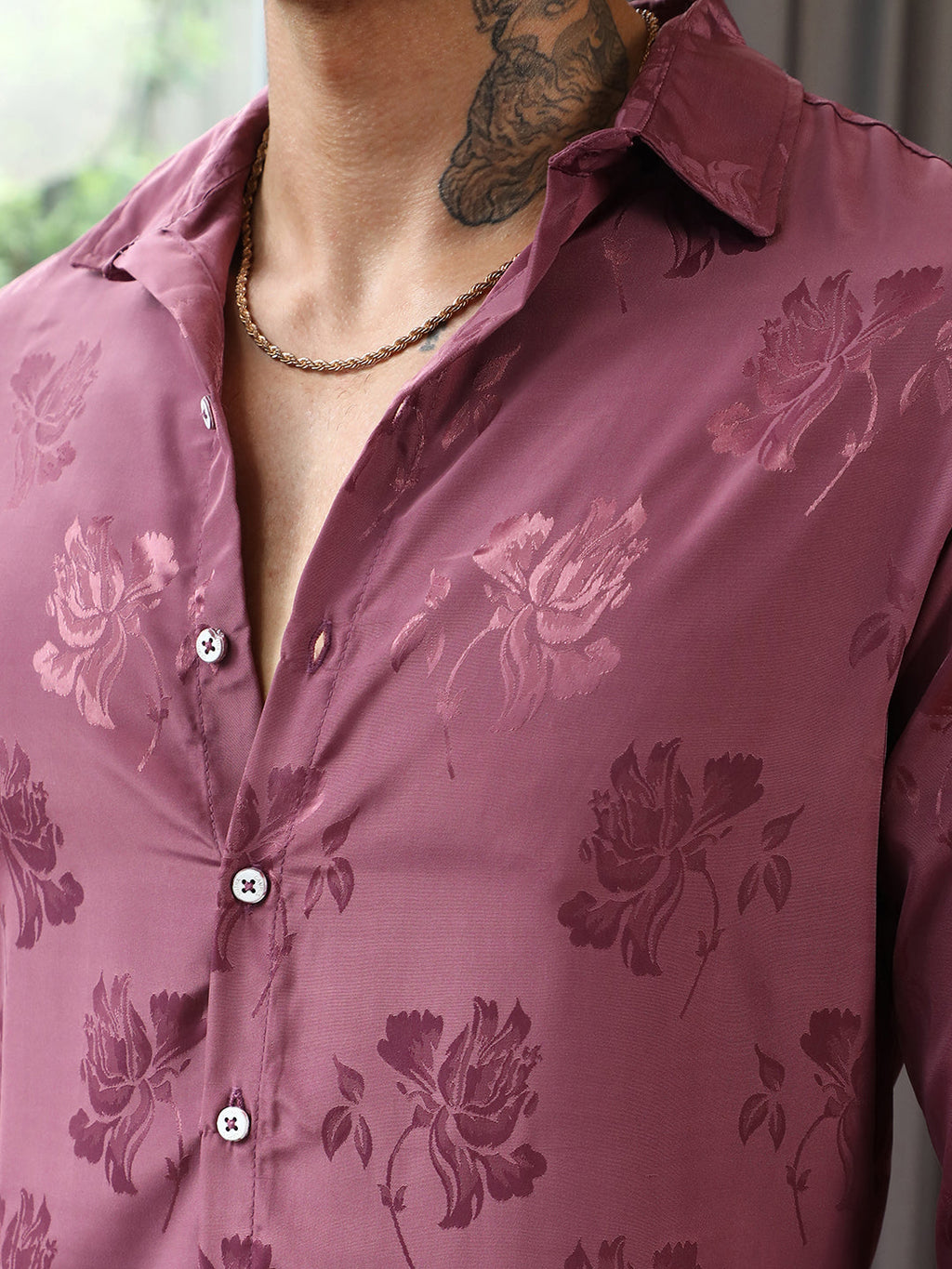 Self-Design Floral Shirt
