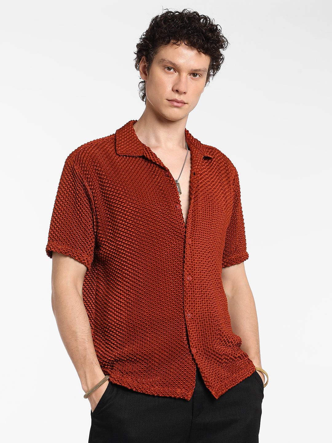 Puffy-Textured Shirt