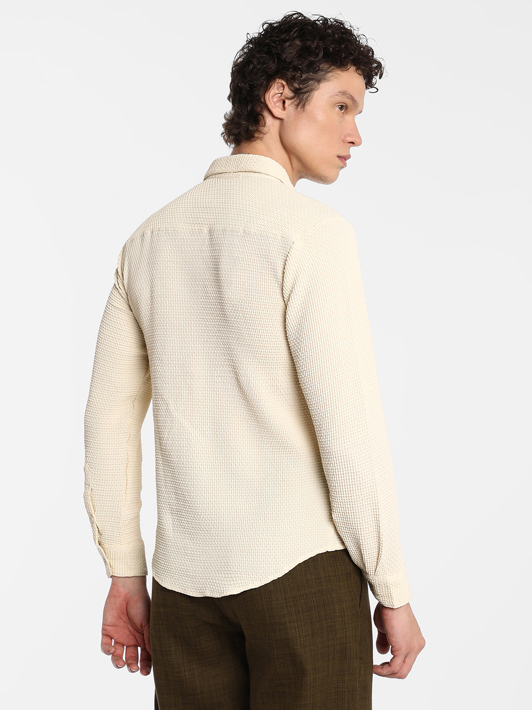 Weave-Textured Shirt