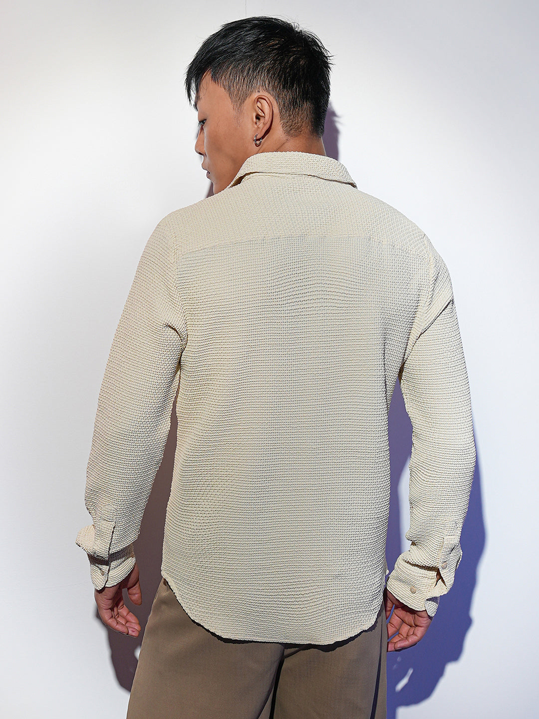 Weave-Textured Shirt