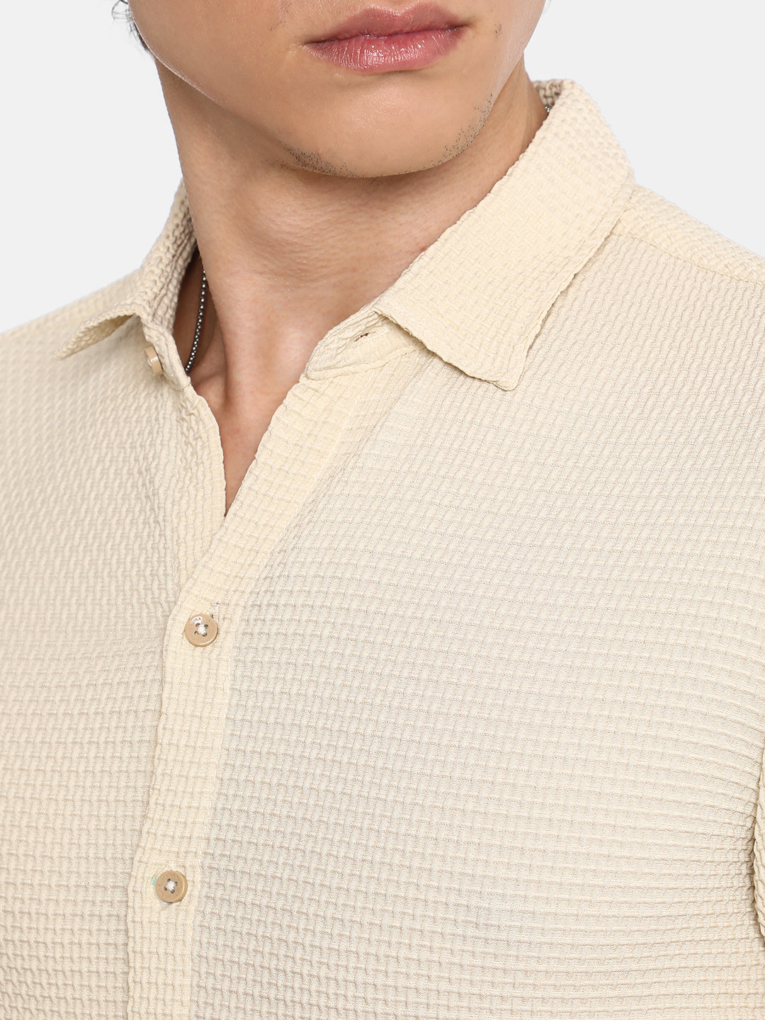 Weave-Textured Shirt