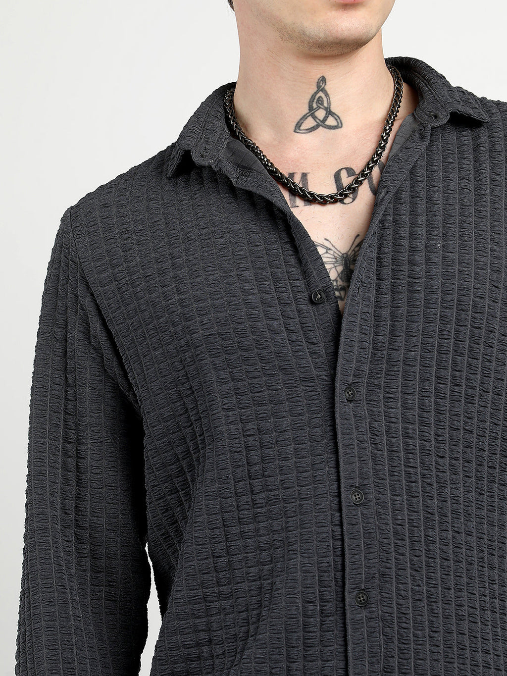 Cube-Textured Shirt