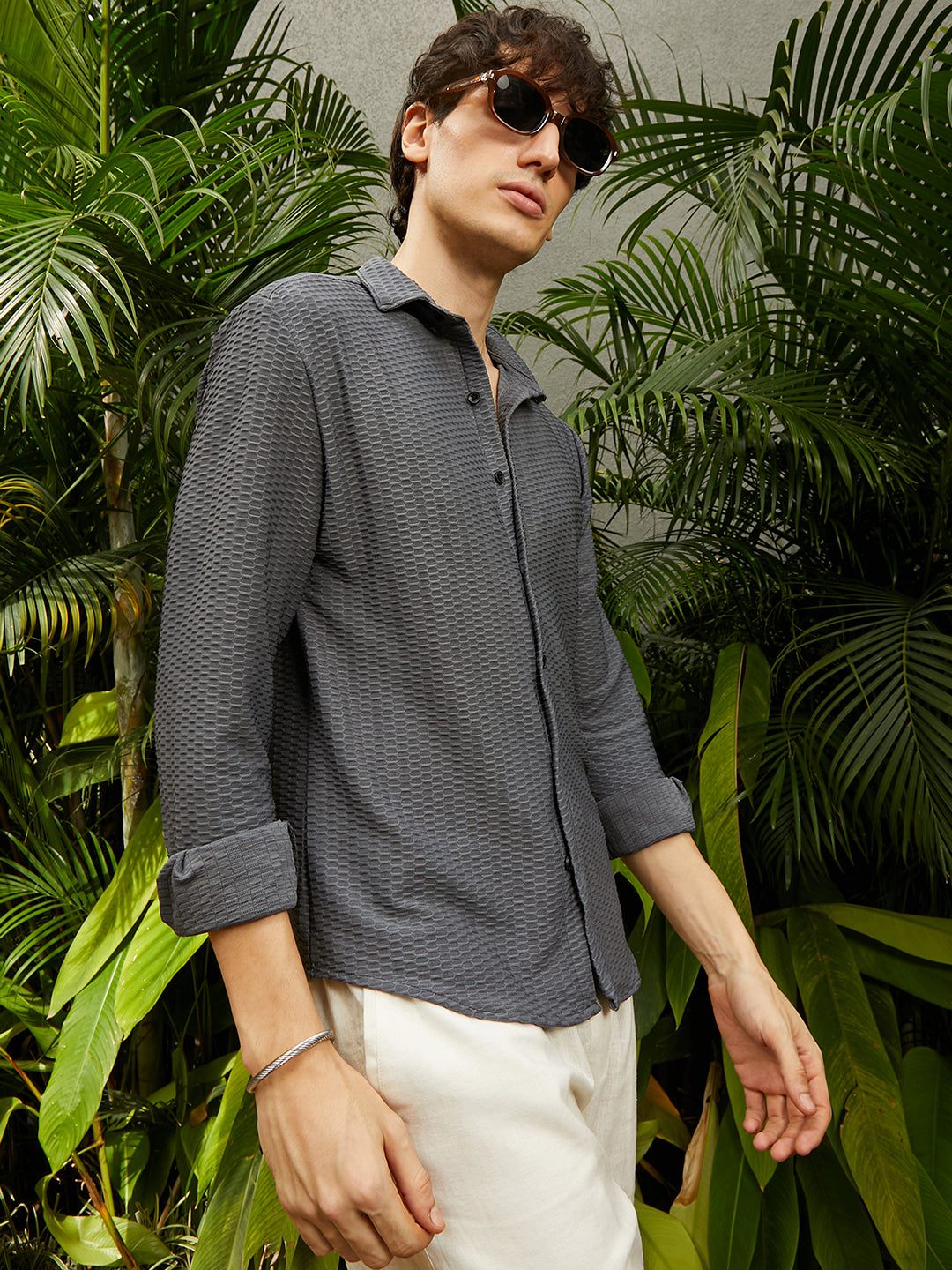 Hive-Textured Shirt