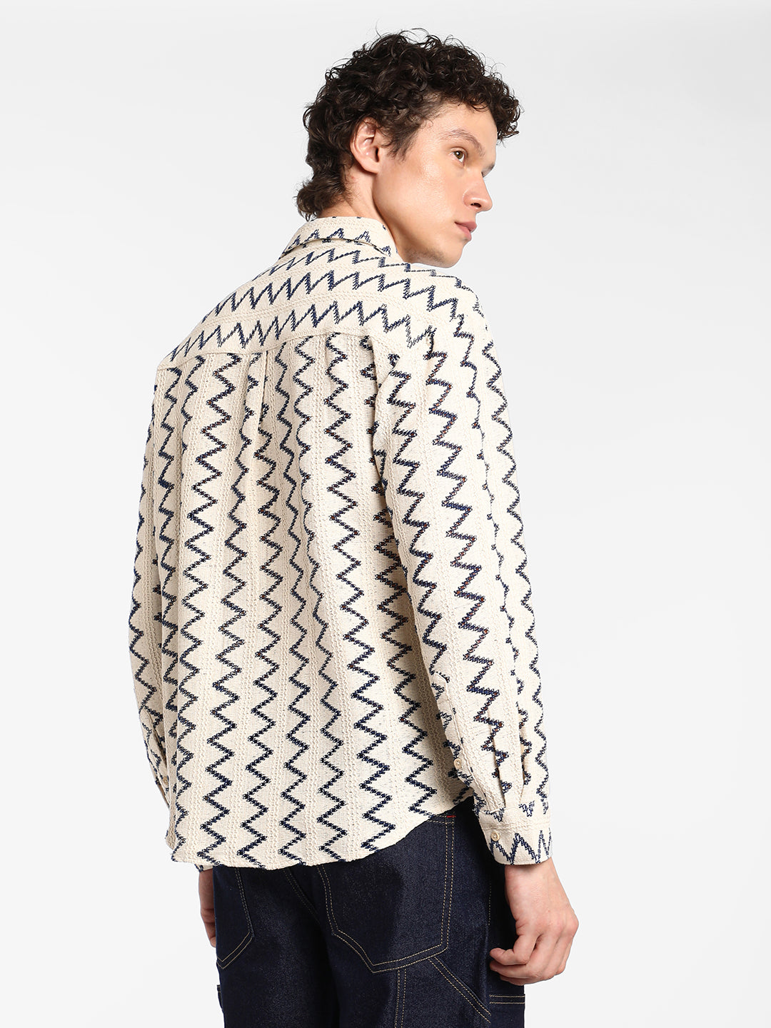 Zig-Zag Knit Shirt