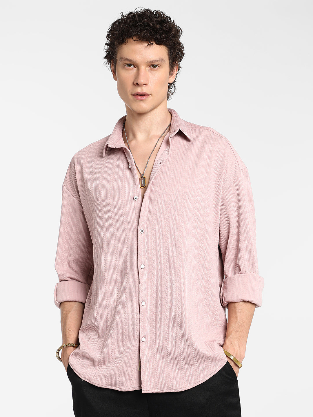 Spear-Textured Shirt