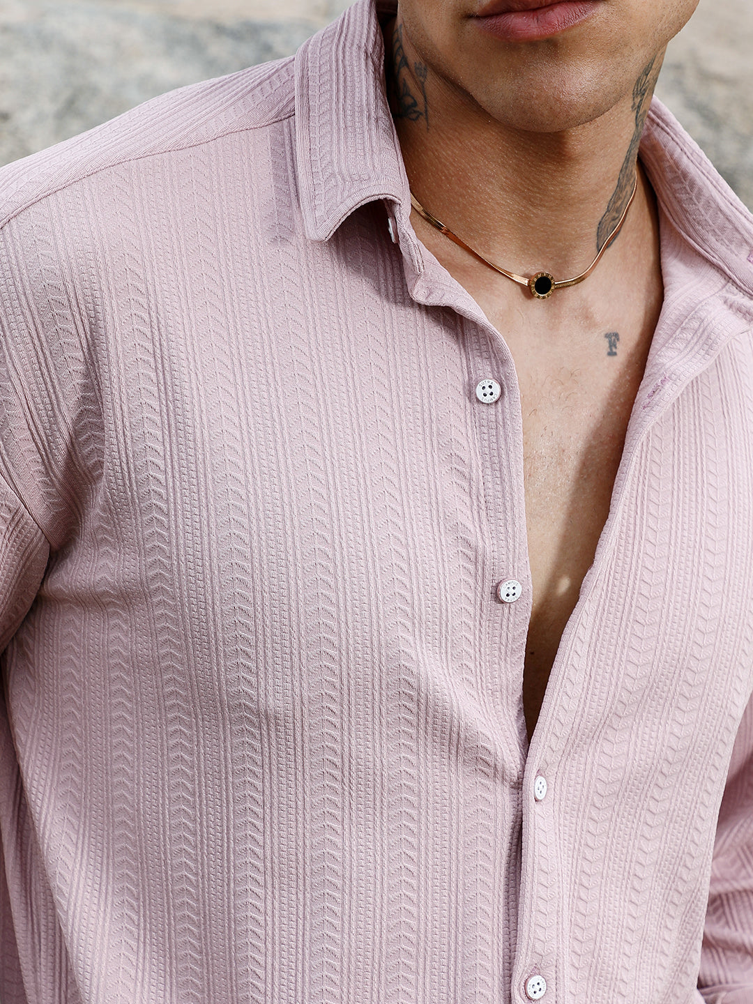 Spear-Textured Shirt