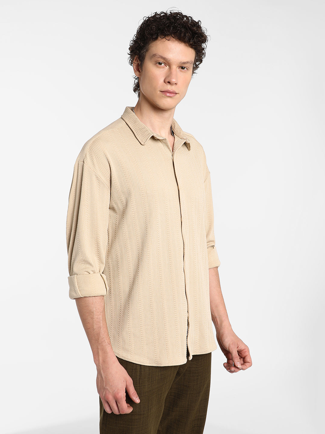 Spear-Textured Shirt