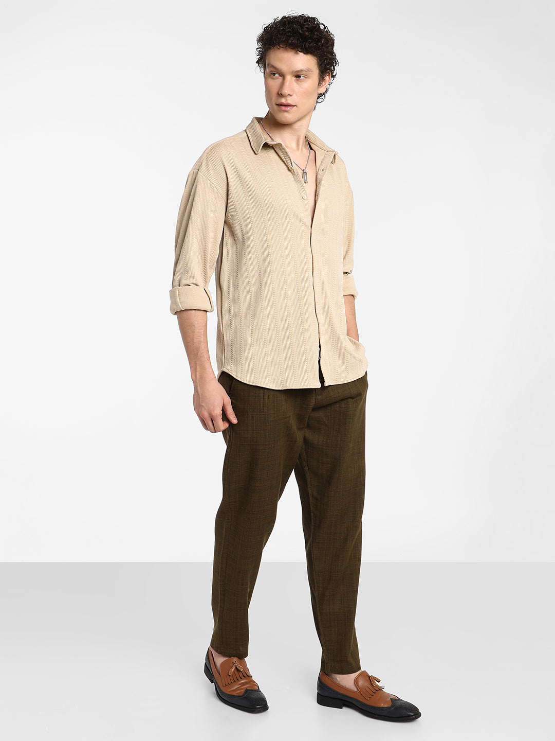 Spear-Textured Shirt