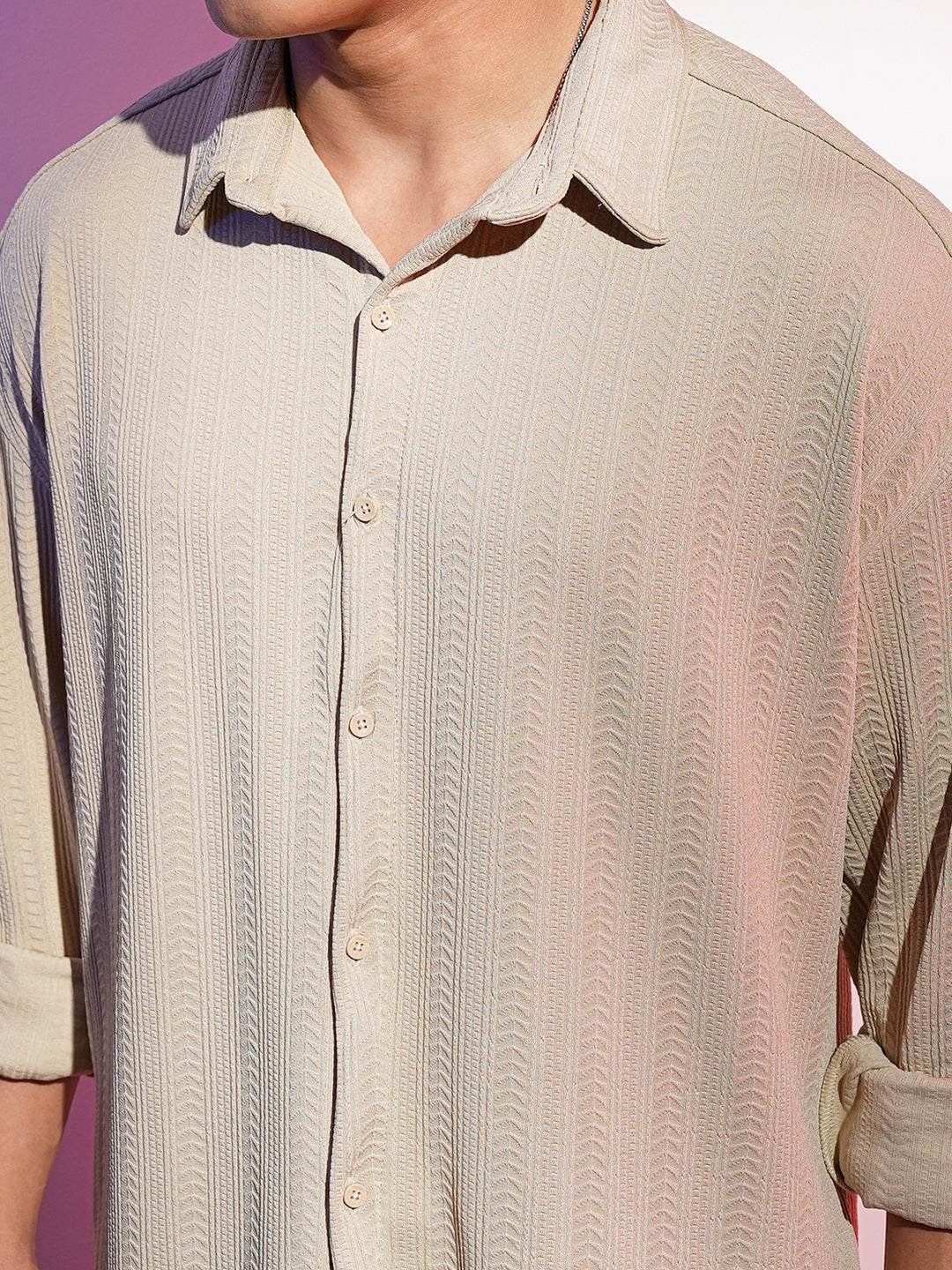 Spear-Textured Shirt