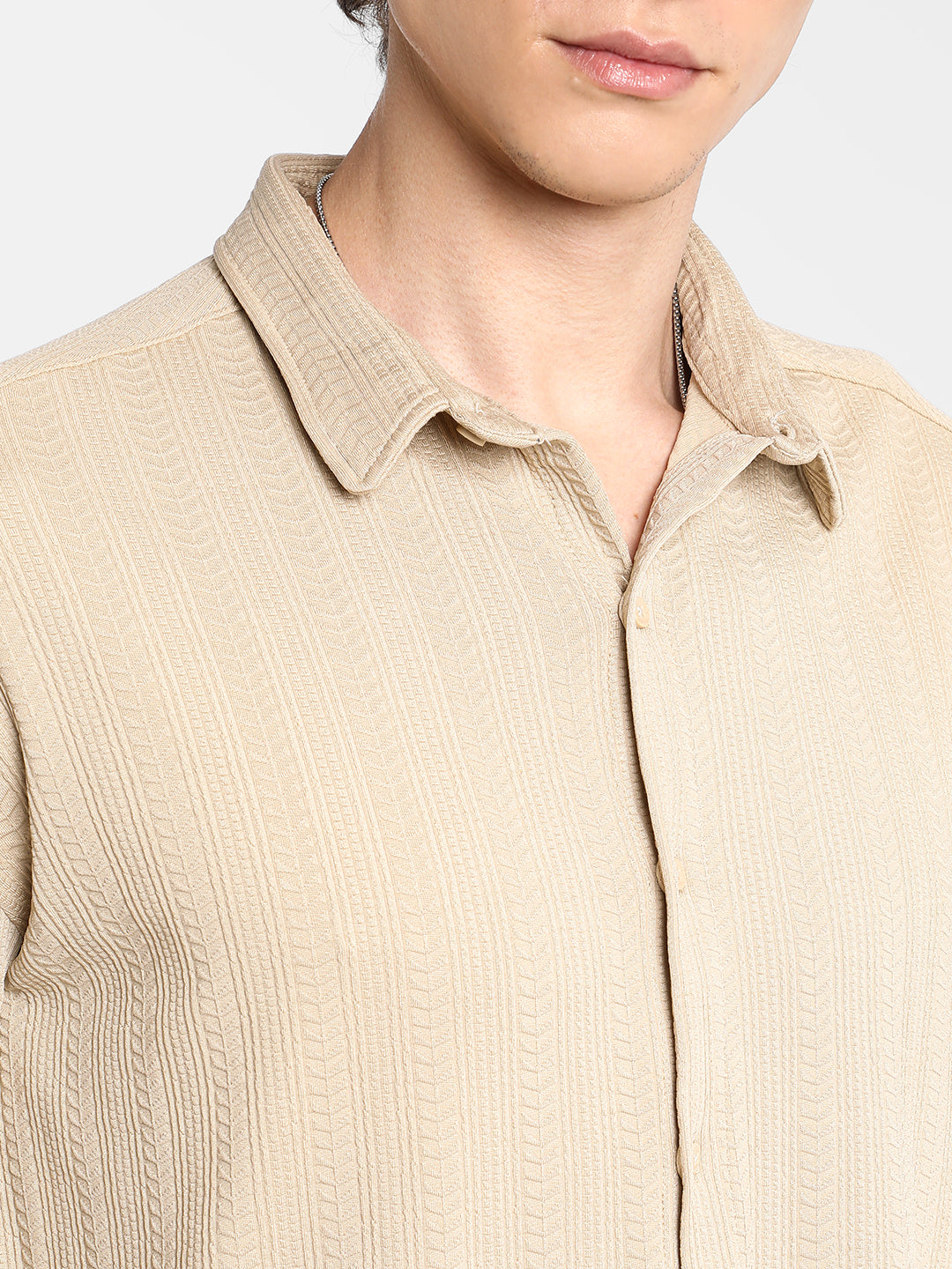 Spear-Textured Shirt