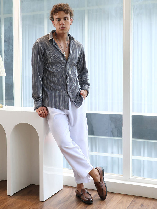 Pleat-Creased Shirt