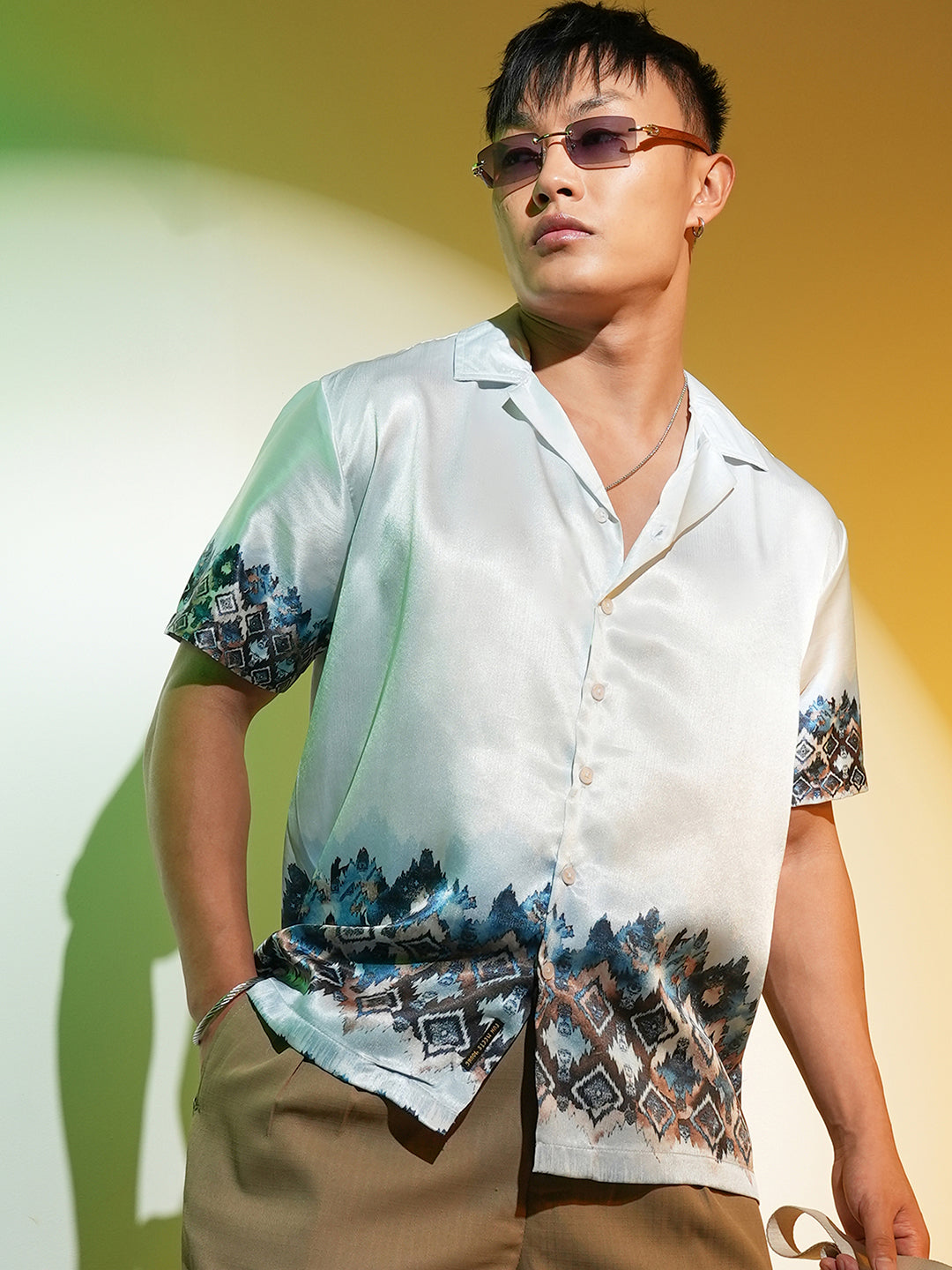 Oceanic-Geometric Shirt