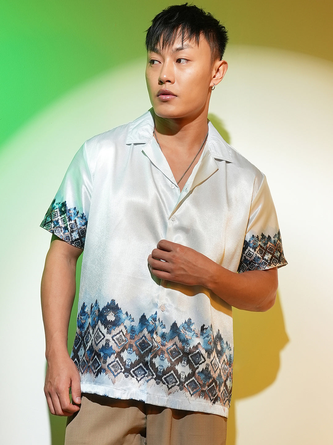 Oceanic-Geometric Shirt