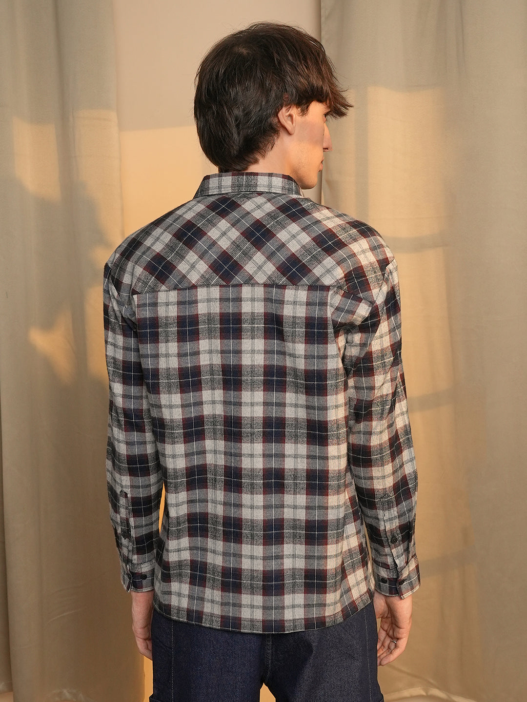 トップス Supreme Plaid Flannel Shirt Grey supreme plaid flannel shirt