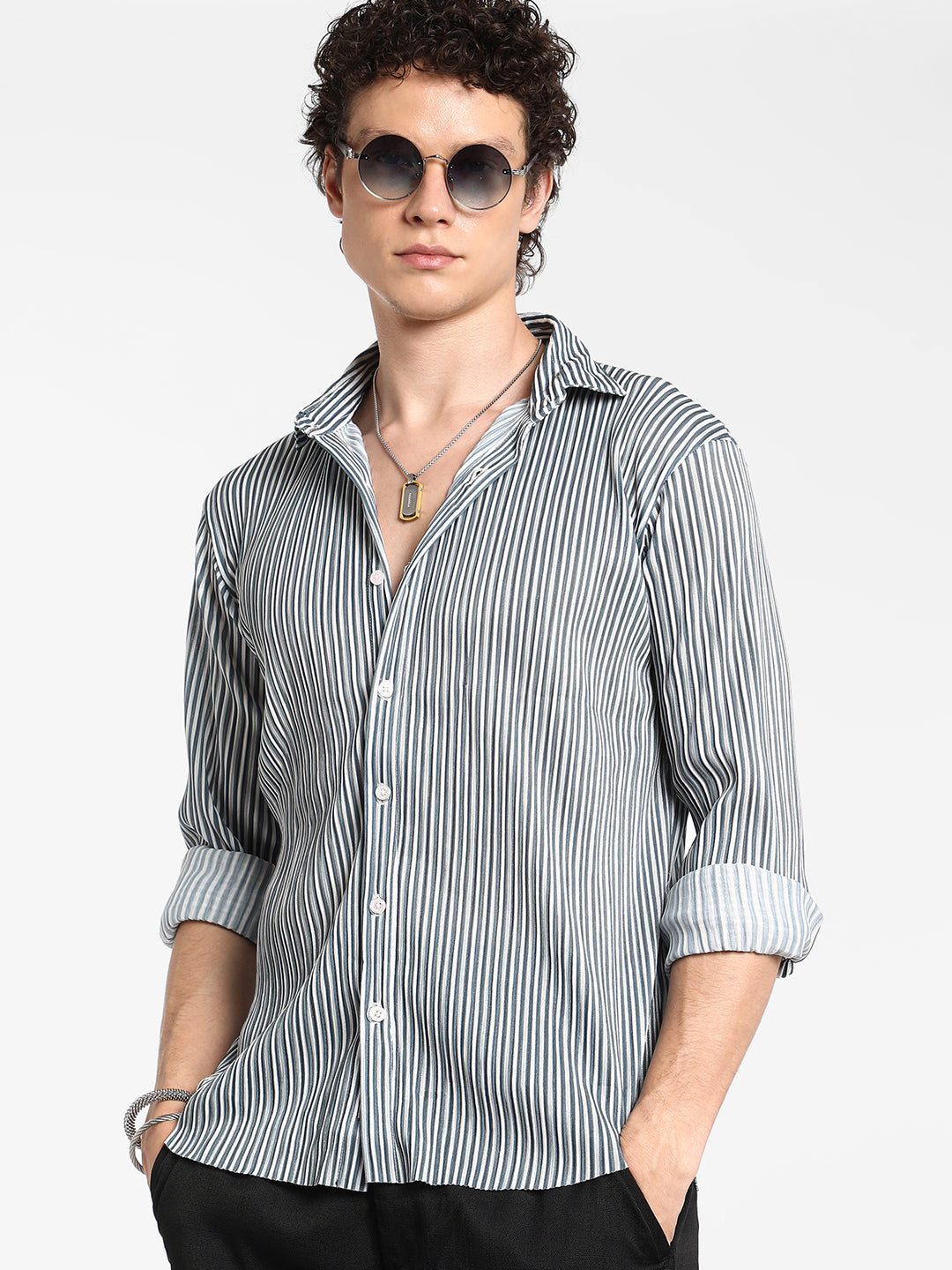 Pleat-Creased Shirt