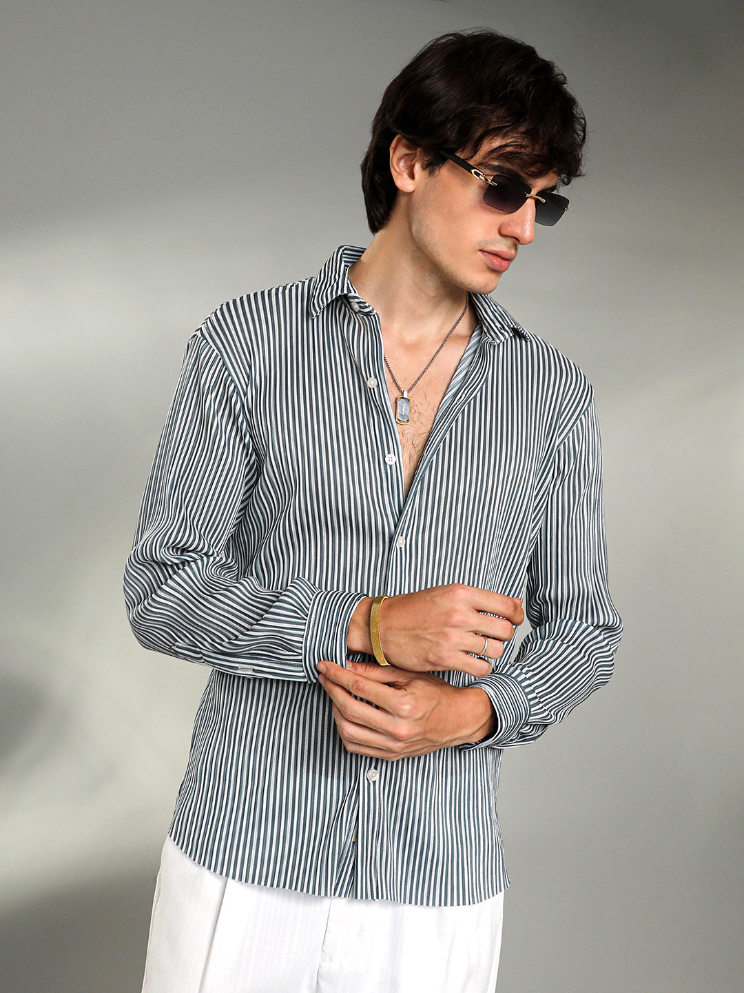 Pleat-Creased Shirt