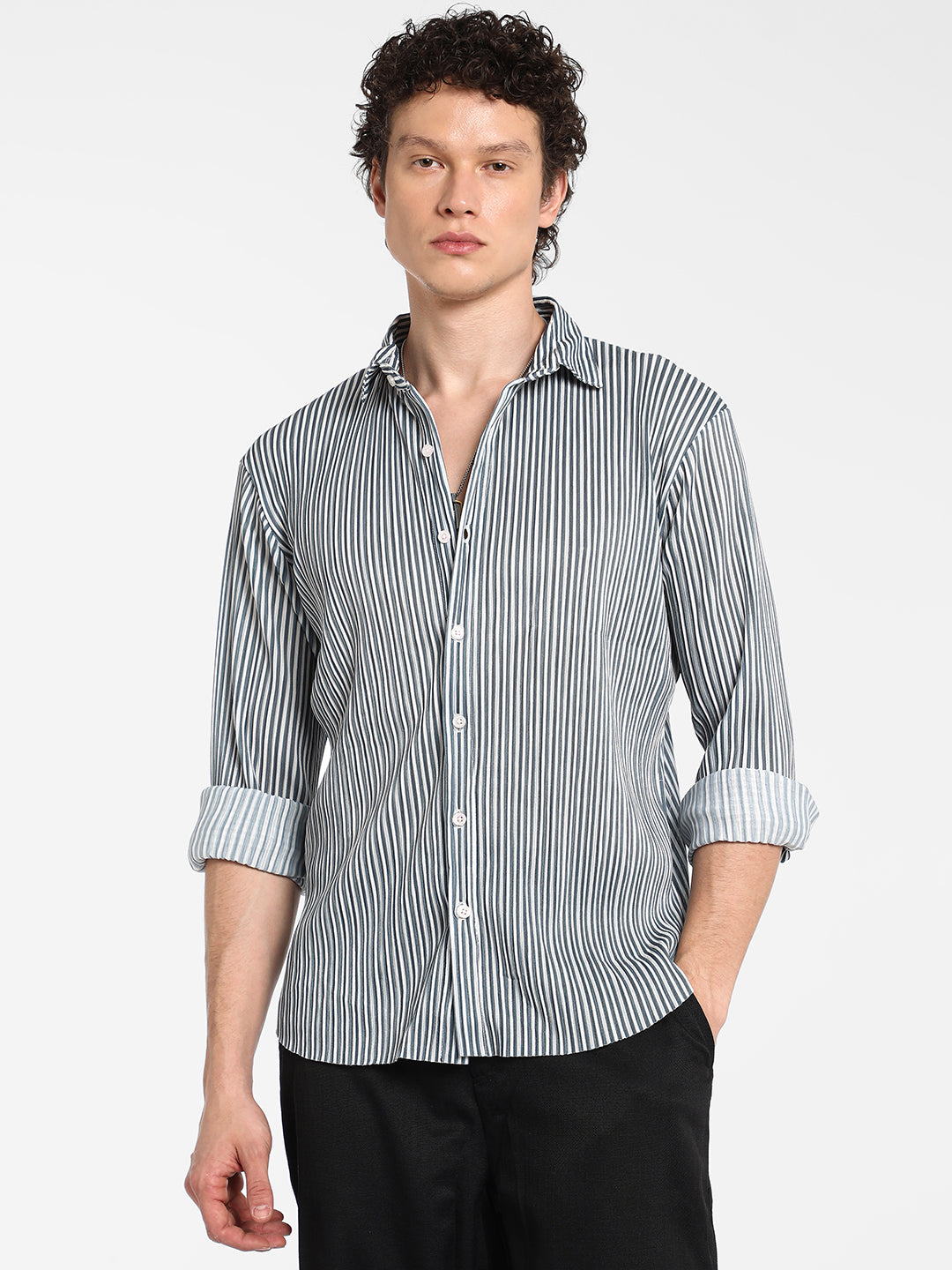 Pleat-Creased Shirt