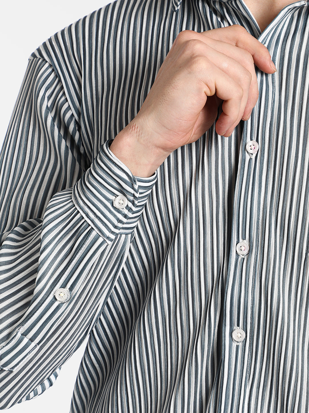 Pleat-Creased Shirt