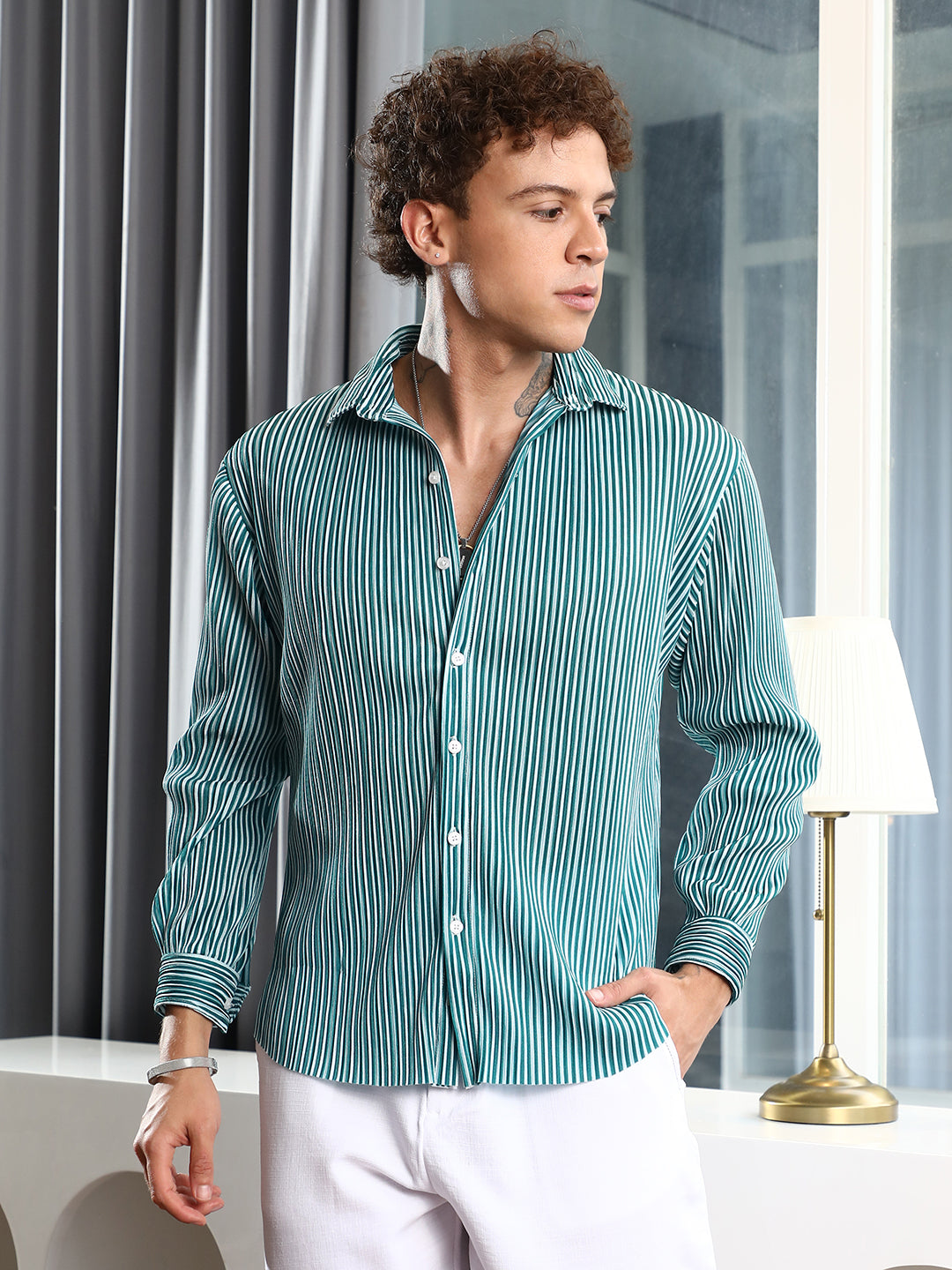 Pleat-Creased Shirt