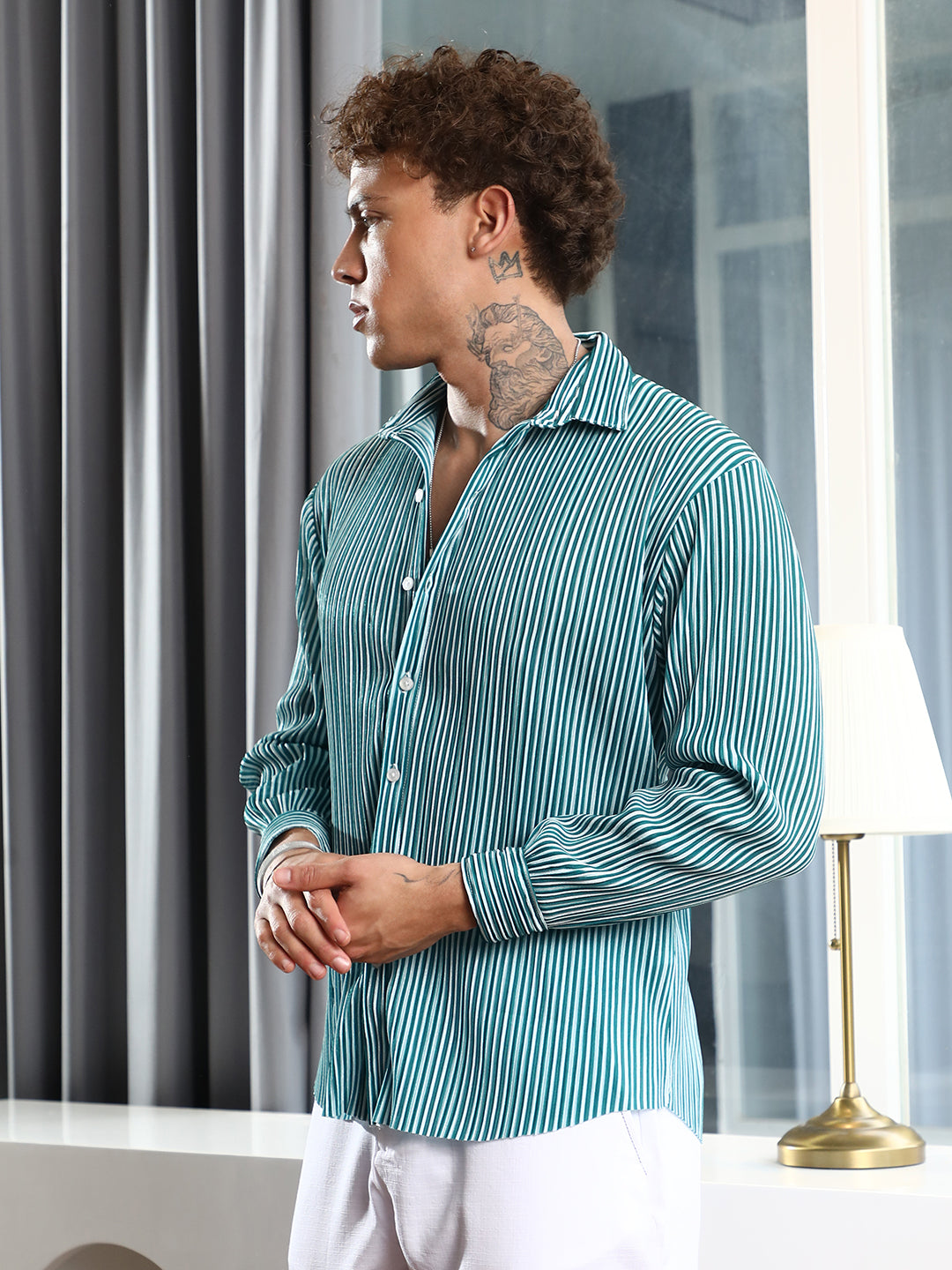 Pleat-Creased Shirt