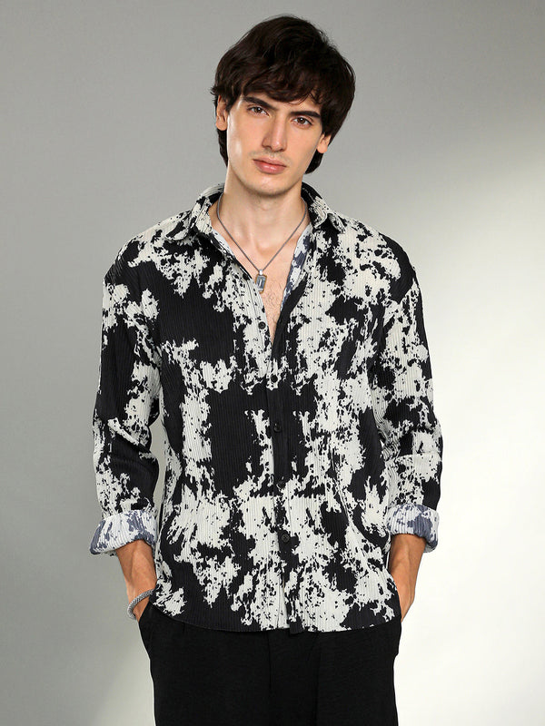 Splash-Pleat Shirt