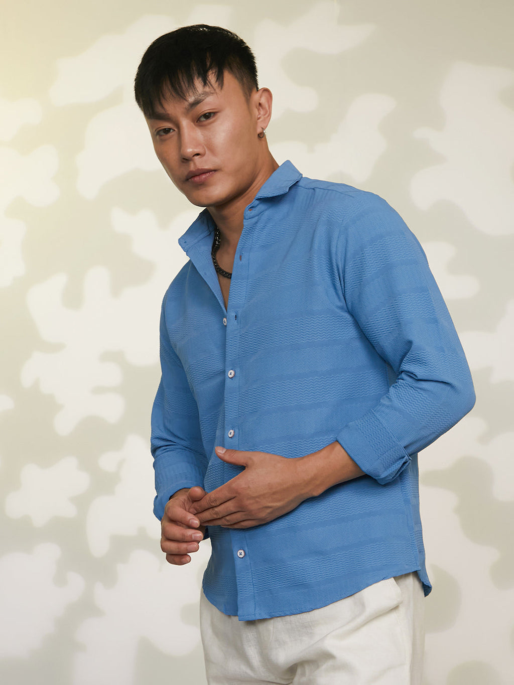 Chevron-Textured Shirt