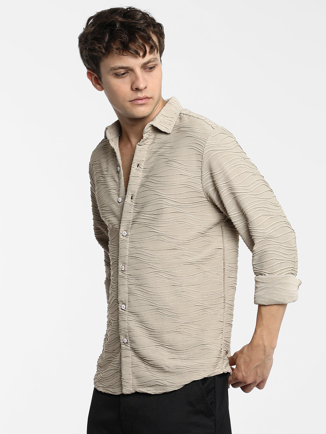 Self-Design Wave Shirt