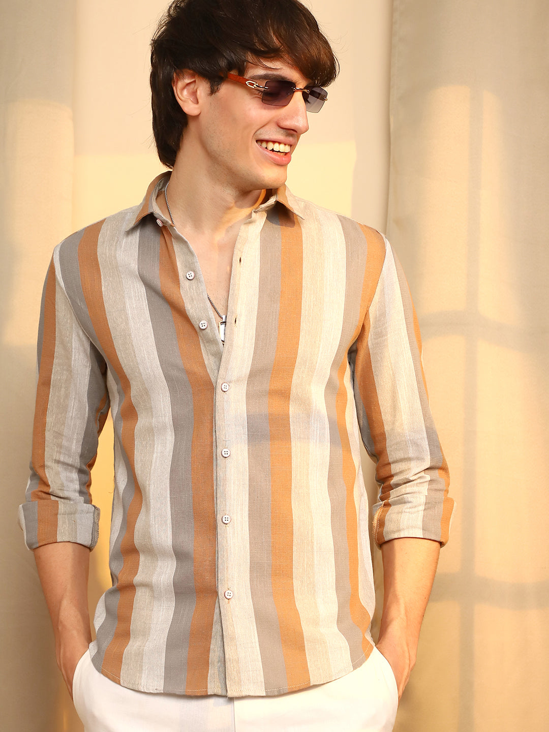 Block-Striped Shirt