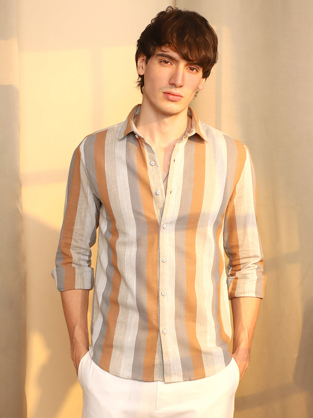 Block-Striped Shirt