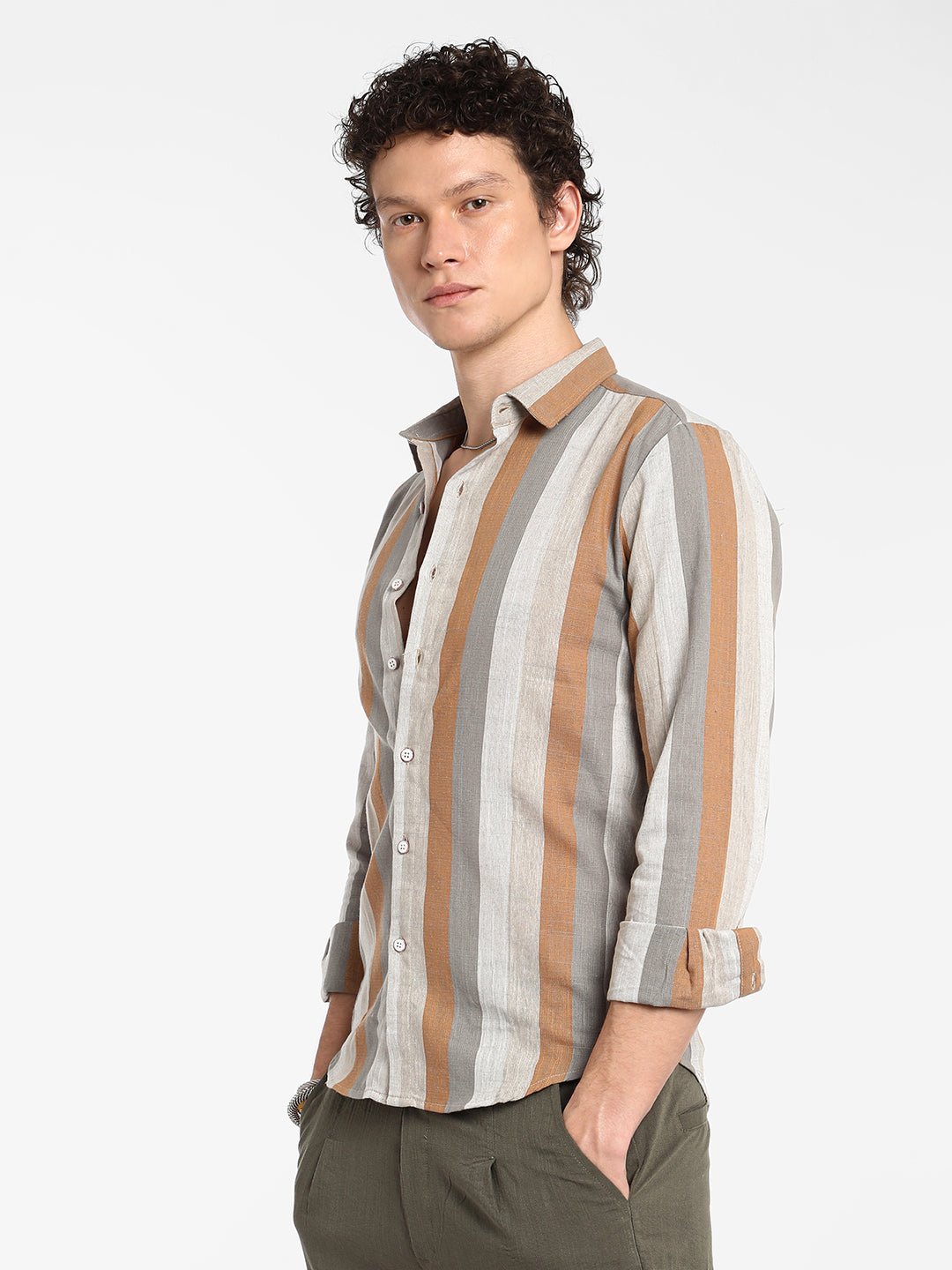 Block-Striped Shirt