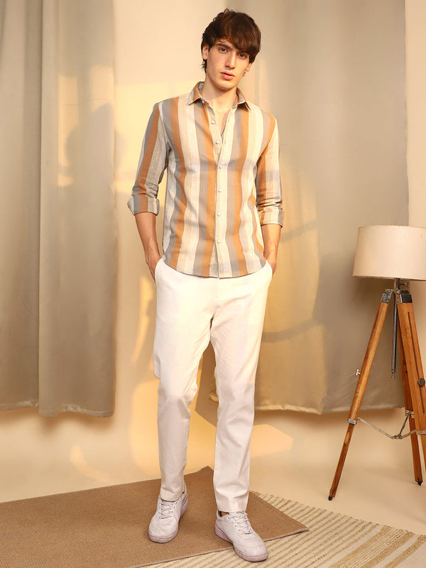 Block-Striped Shirt
