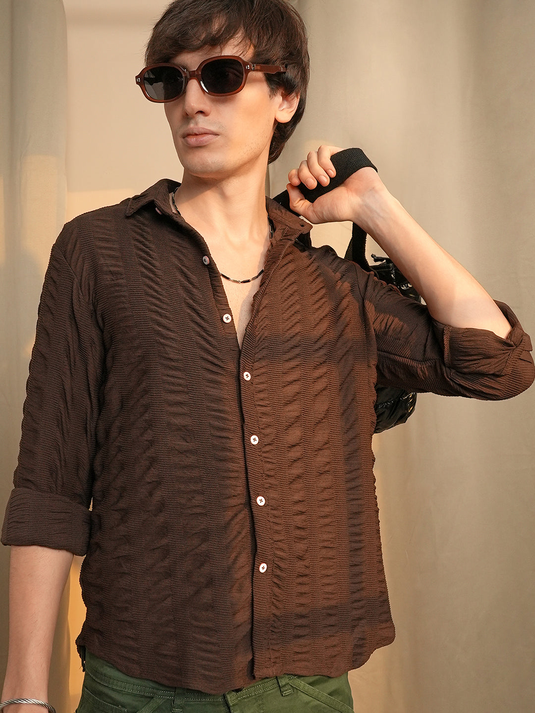 Chunky-Seersucker Shirt