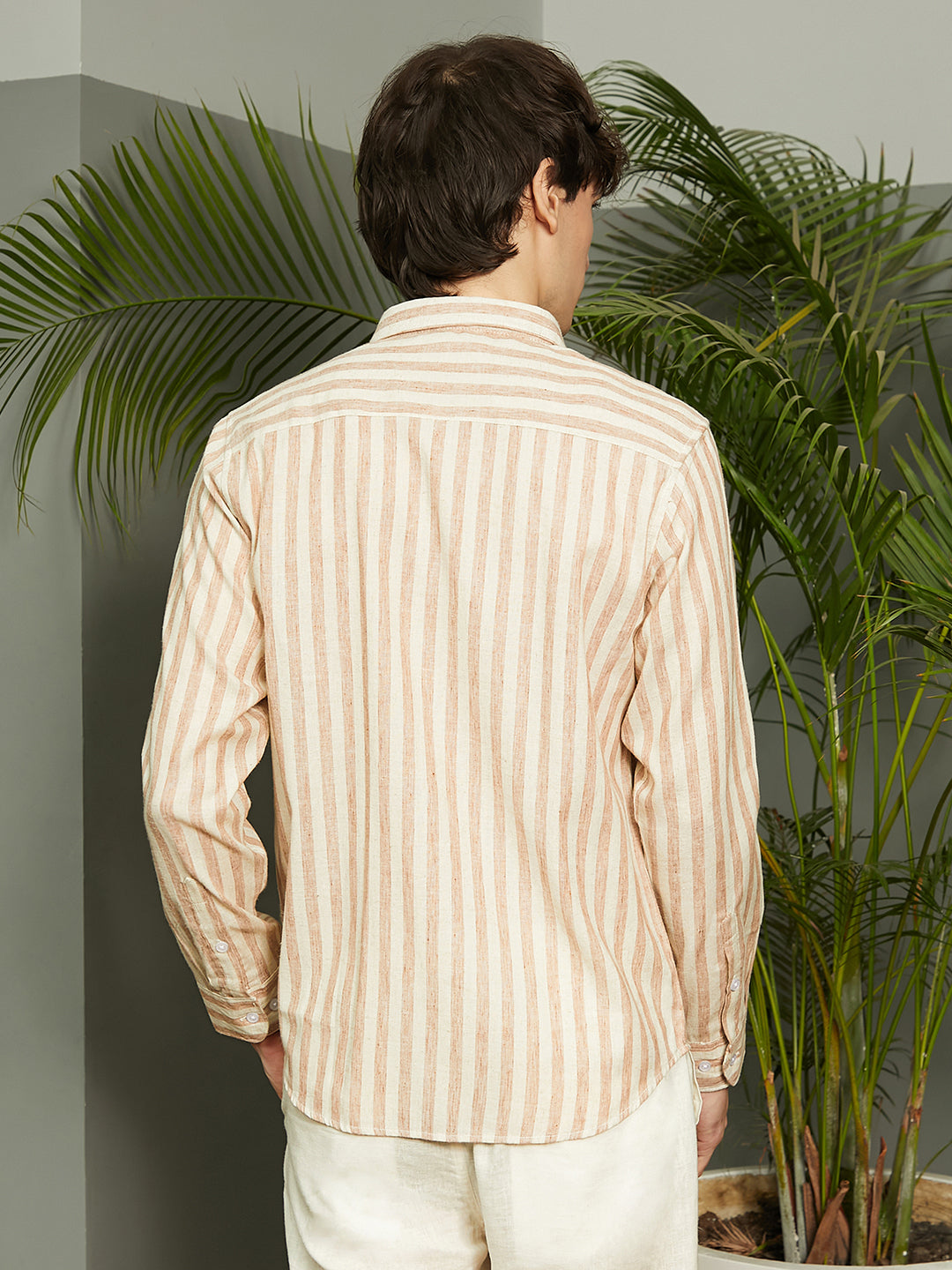 Heathered-Stripe Shirt