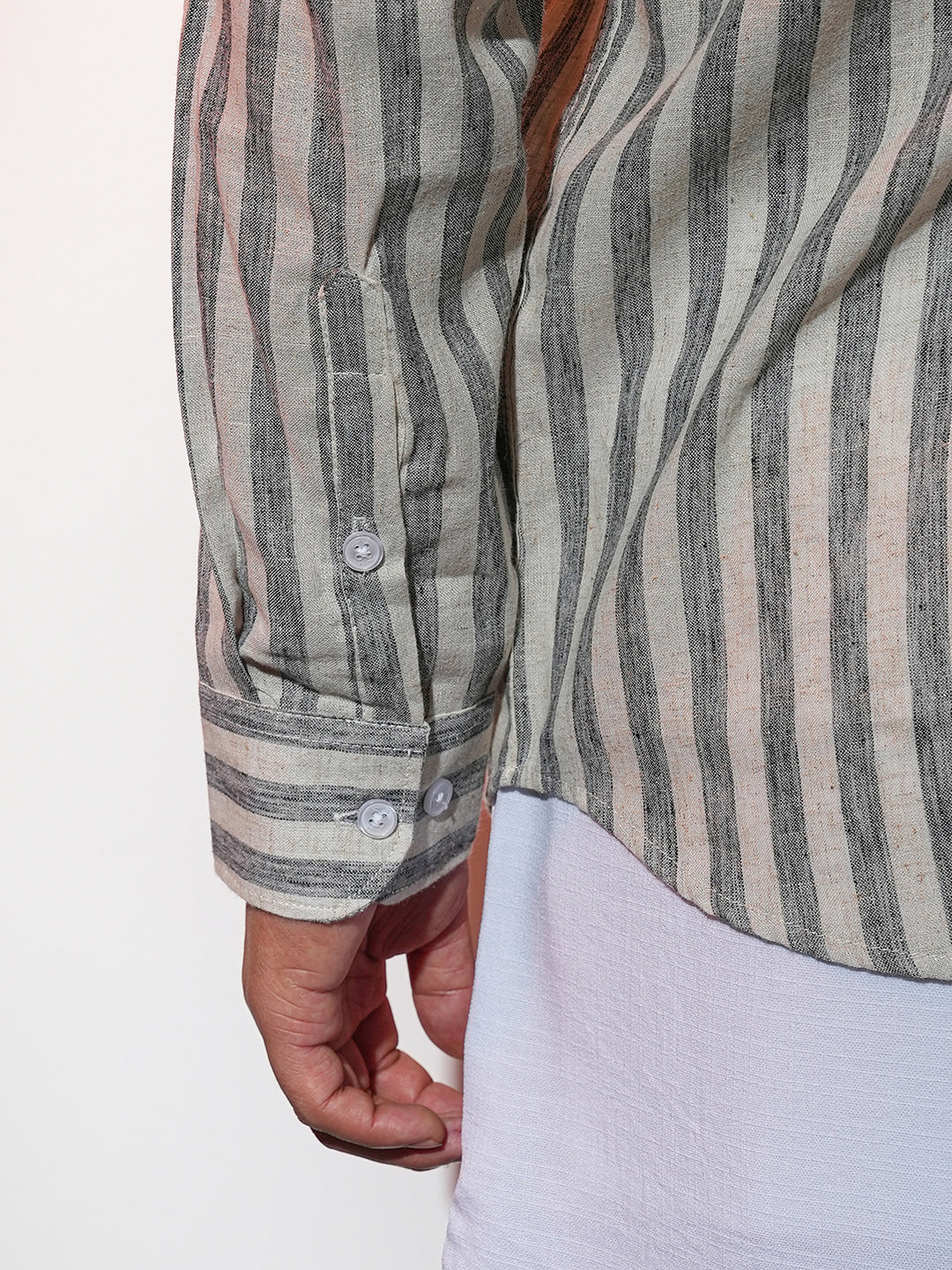 Heathered-Stripe Shirt