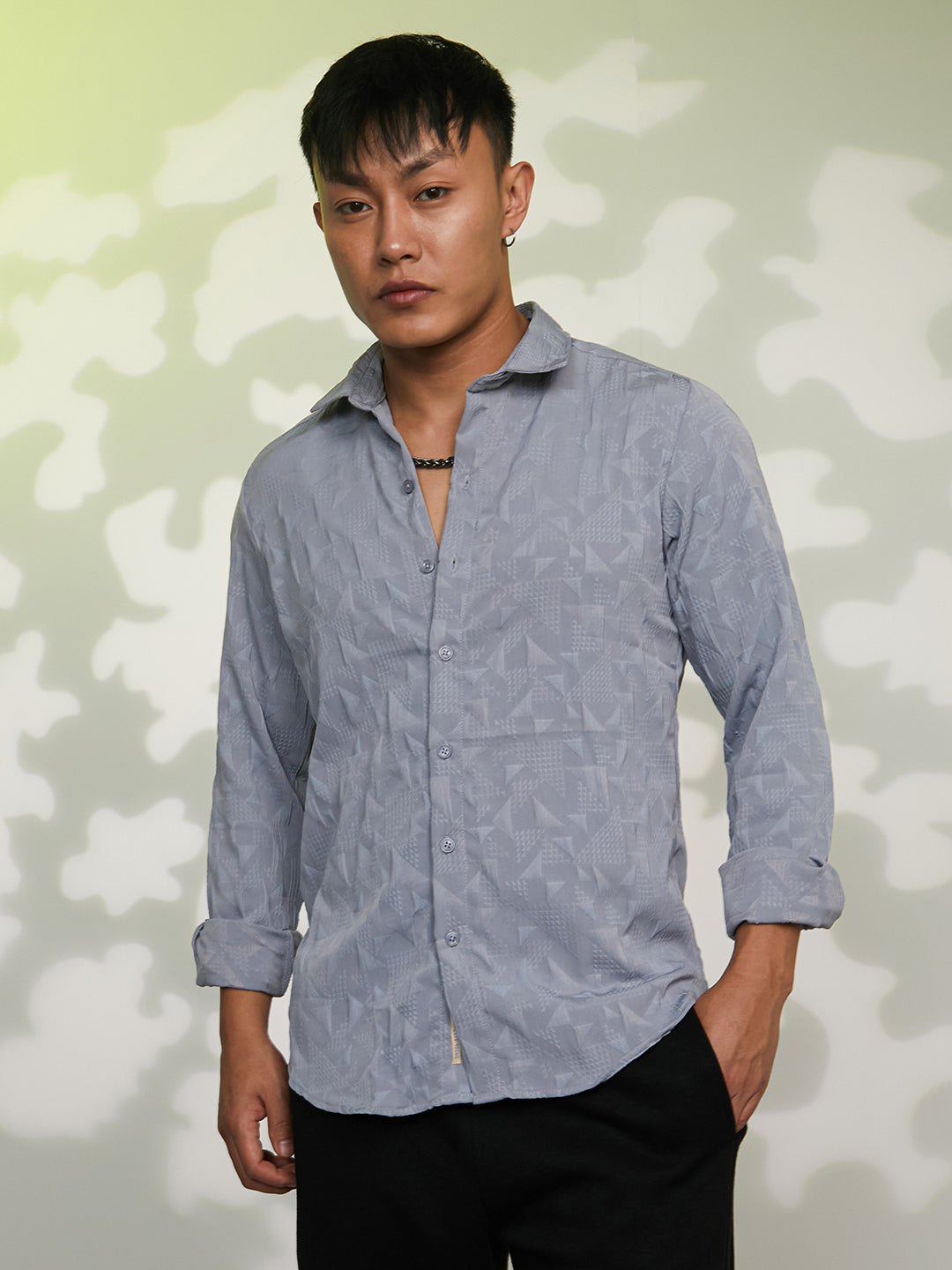 Geometric-Texture Shirt