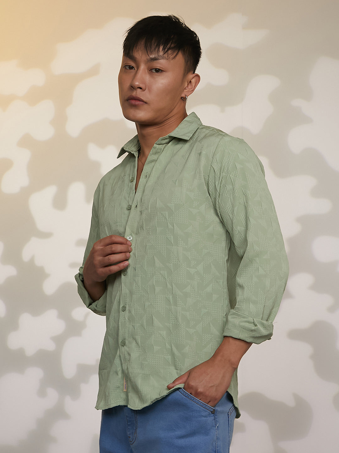 Geometric-Texture Shirt