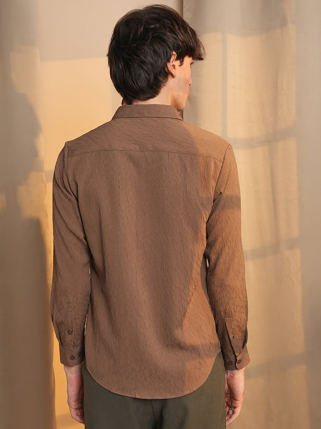 Veined-Textured Shirt