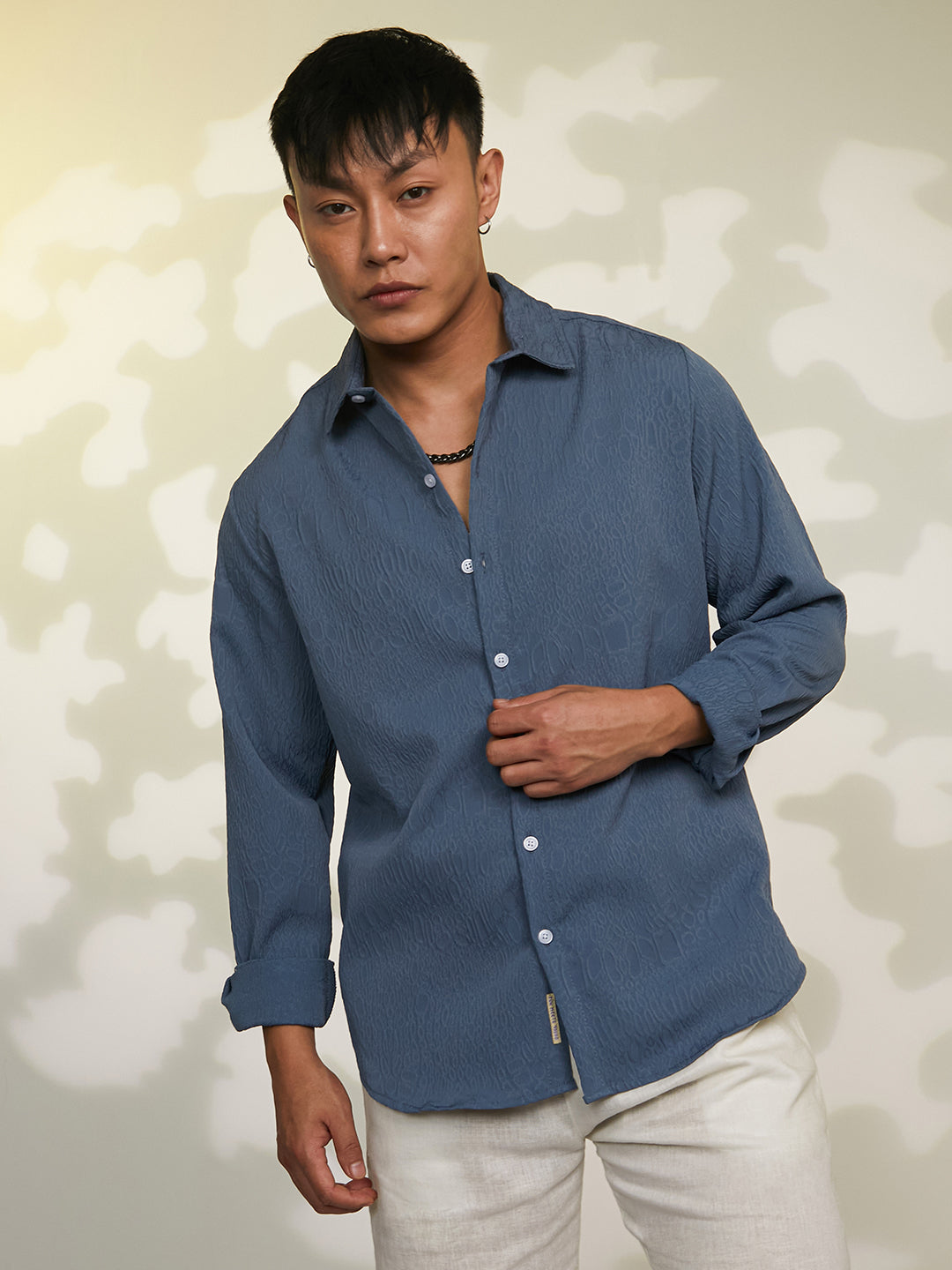 Abstract-Textured Shirt