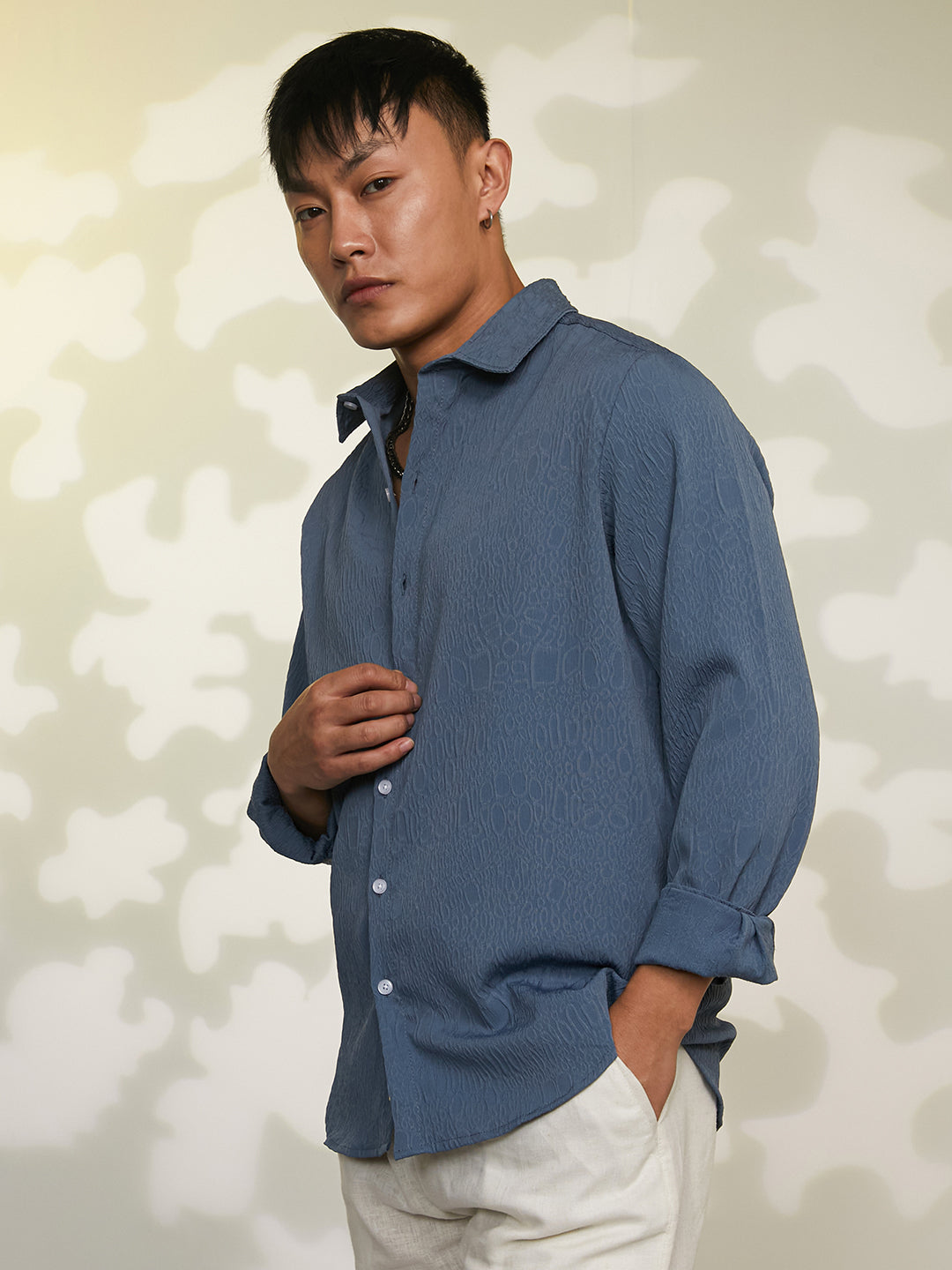 Abstract-Textured Shirt