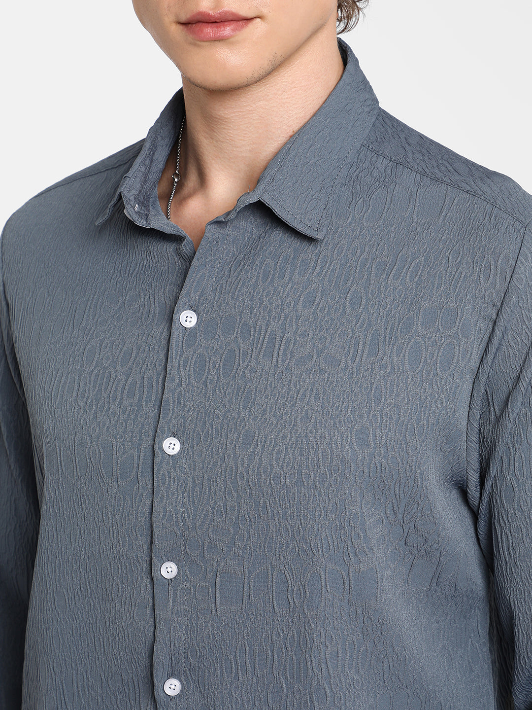 Abstract-Textured Shirt