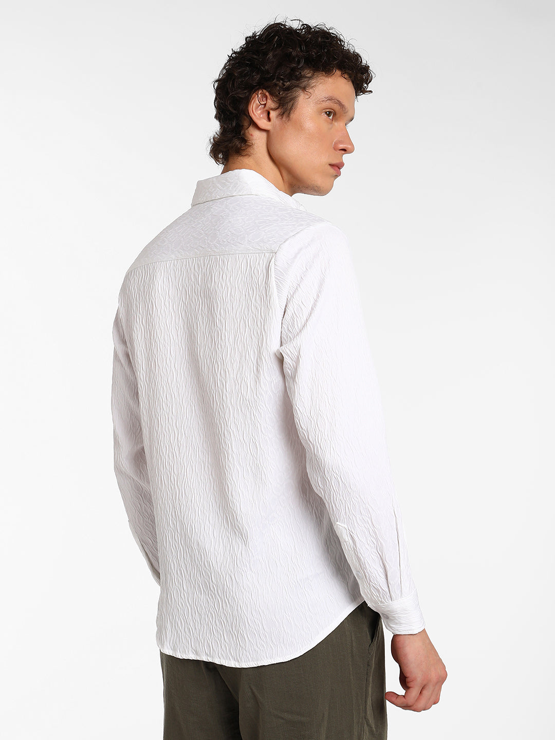 Abstract-Textured Shirt