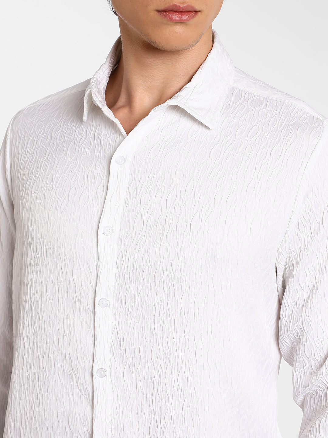 Abstract-Textured Shirt