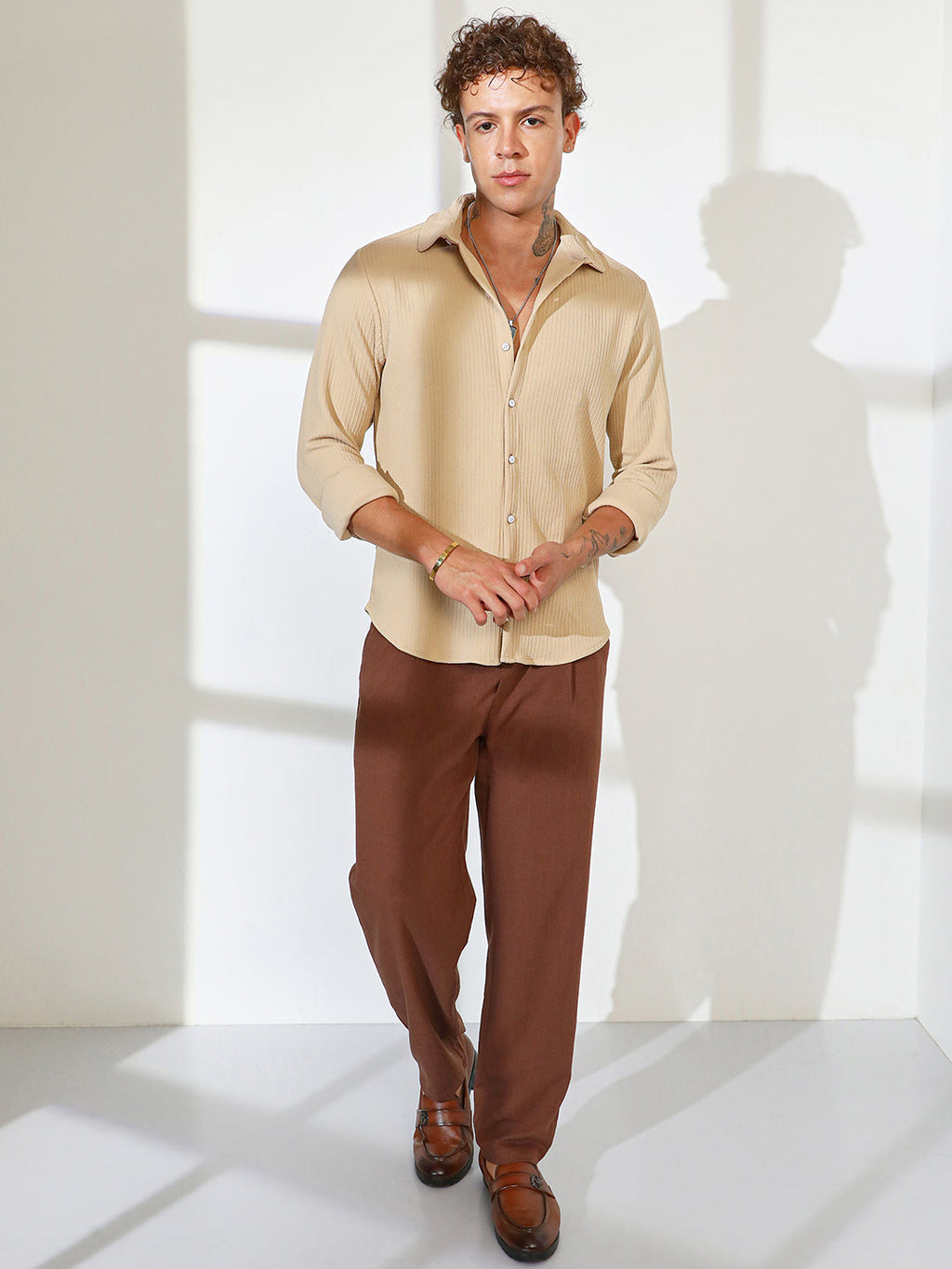 Stripe-Creased Shirt