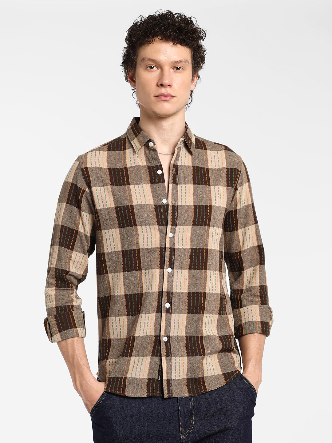 Chalk-Buffalo Check Shirt