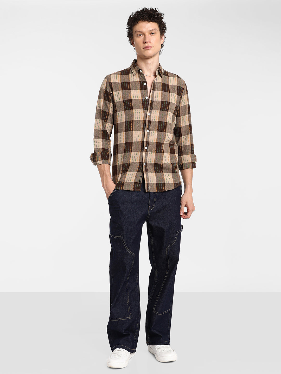 Chalk-Buffalo Check Shirt